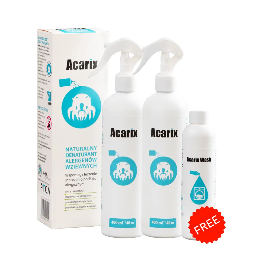 Spray na roztocza Acarix 2 X 400 ml + Wash 200 gratis!!!